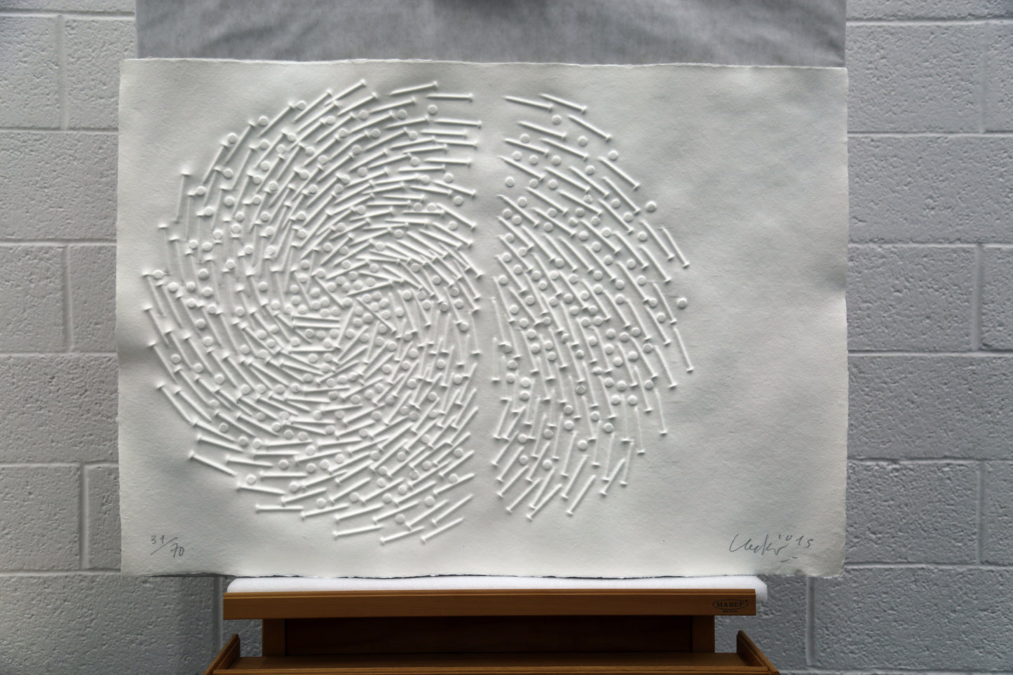Günther Uecker - Huldigung an Hafez (2015), vollständige Mappe mit 42 Grafiken