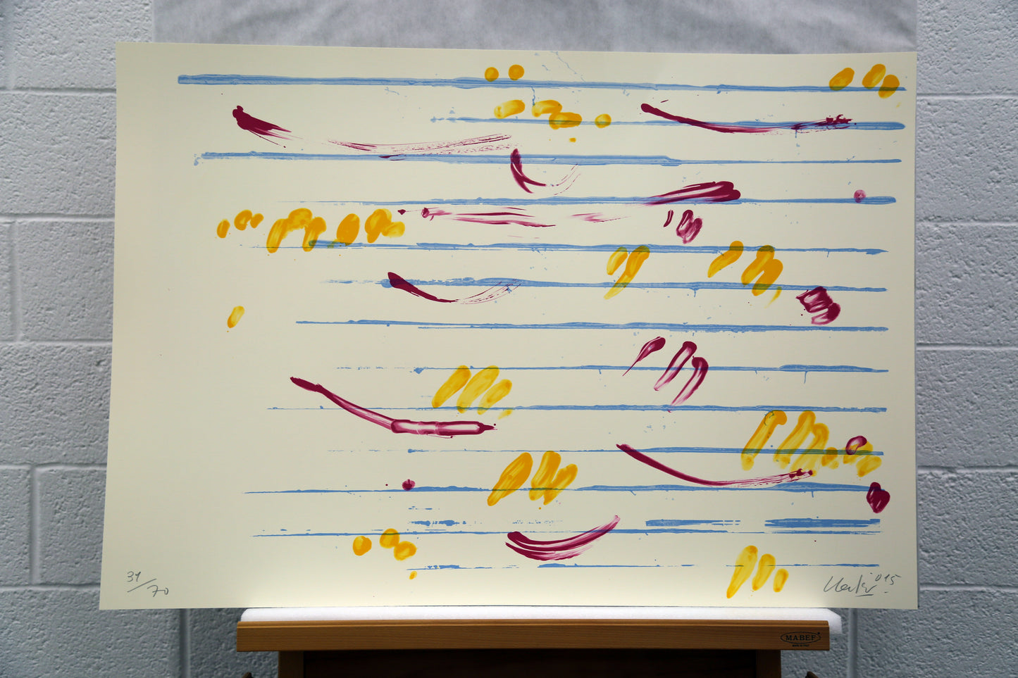 Günther Uecker - Huldigung an Hafez (2015), vollständige Mappe mit 42 Grafiken