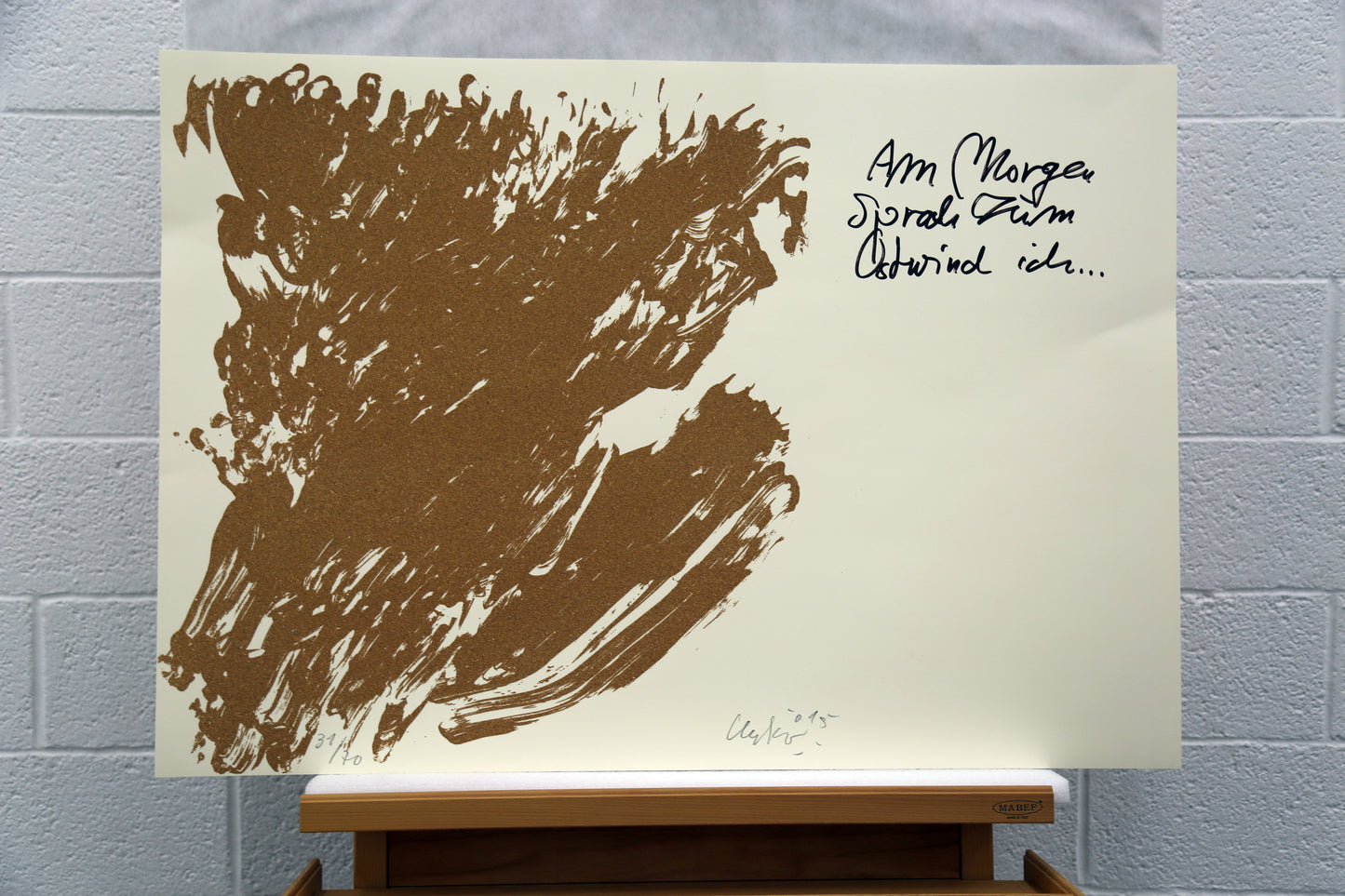 Günther Uecker - Huldigung an Hafez (2015), vollständige Mappe mit 42 Grafiken