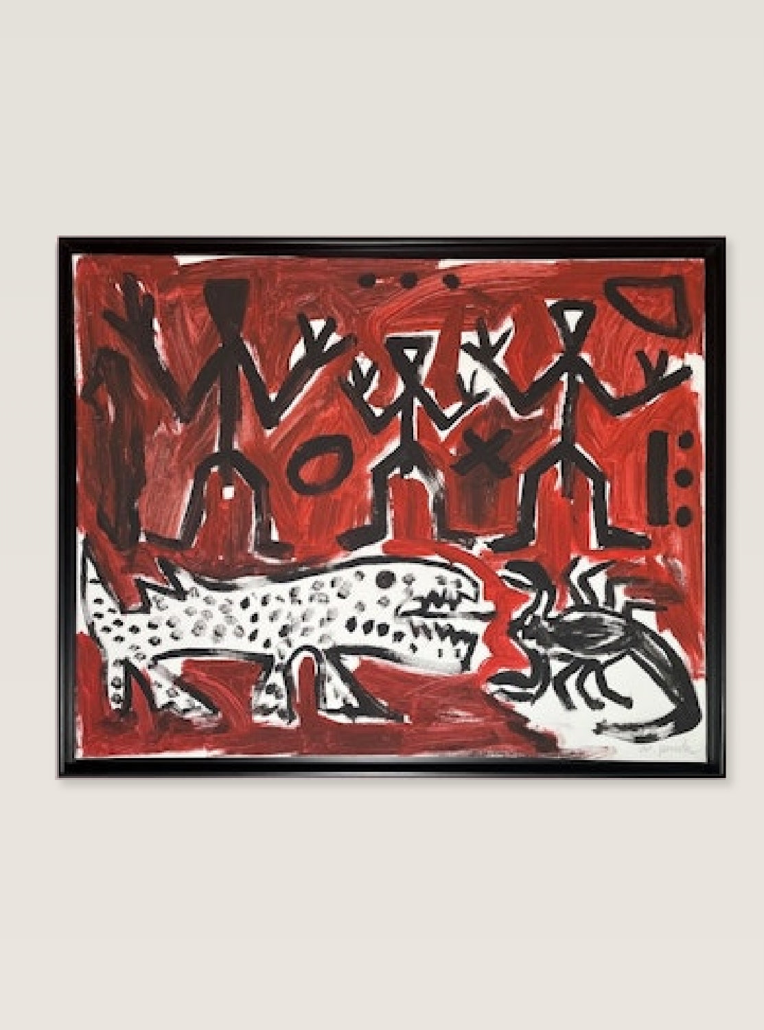 AR Penck - Untitled (Three of Many, 1990)