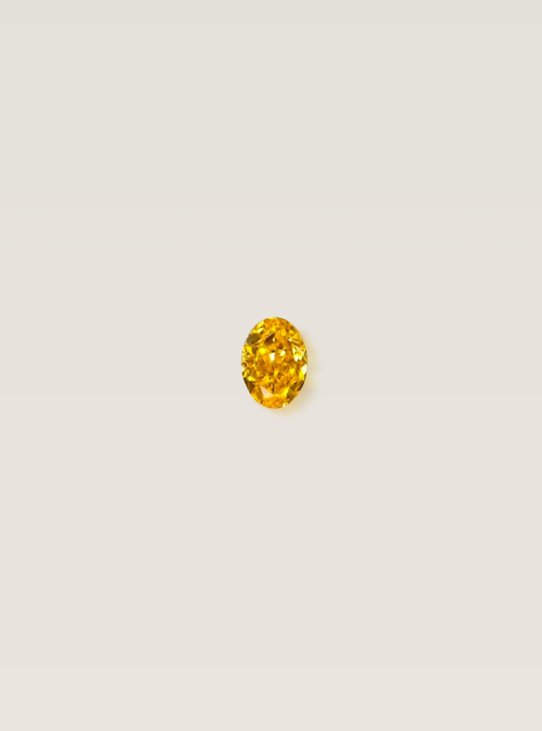 Ovaler Fancy Vivid Yellow-Orange Diamant in 1,01 Karat