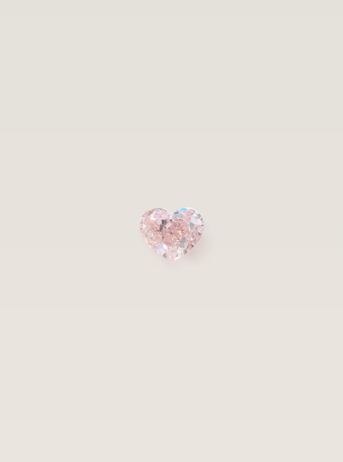Fancy Pink Diamant, Heart in 1,01 Karat