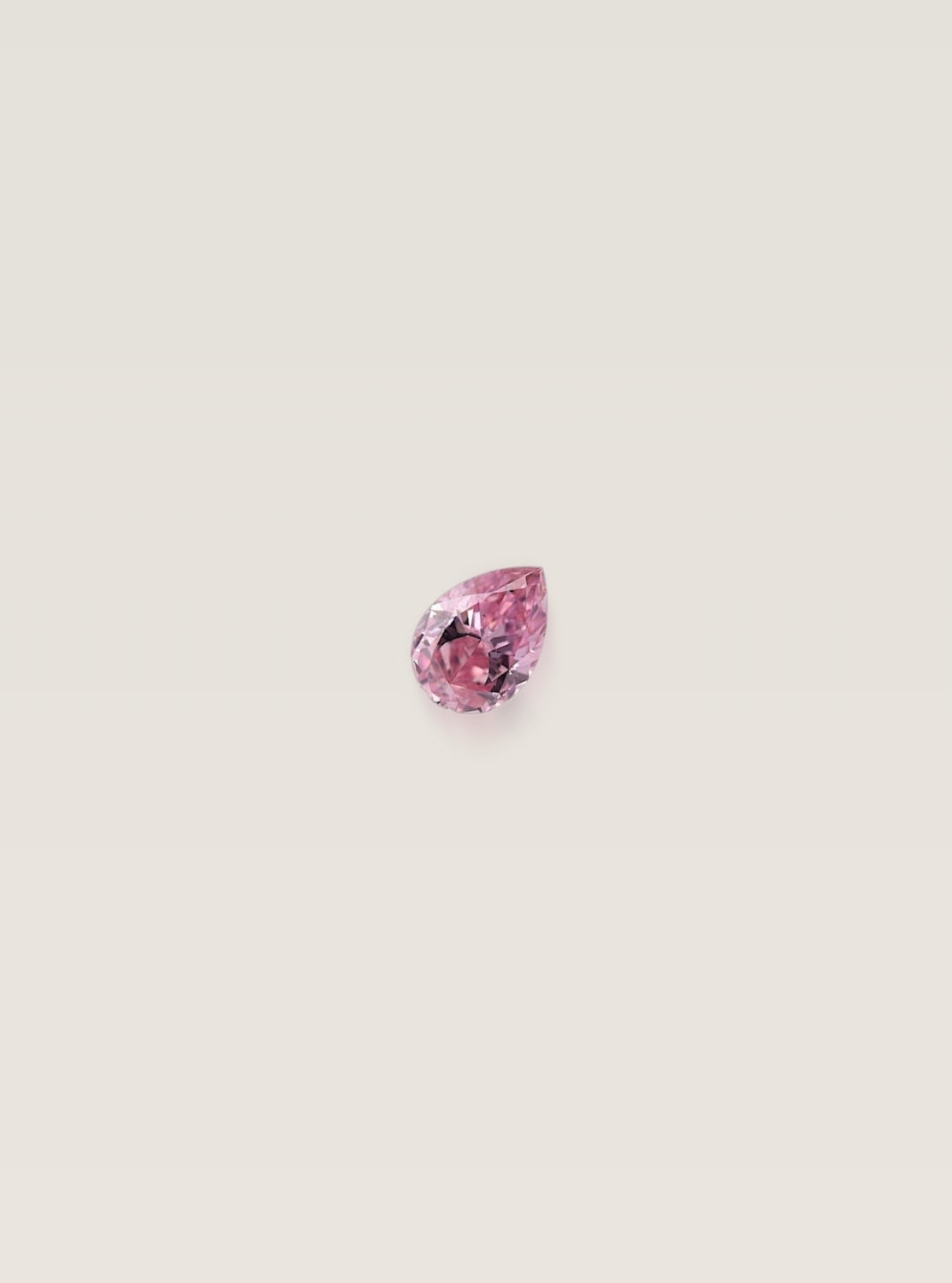 Fancy Intense Pink with 0.40 carat, Pear shape