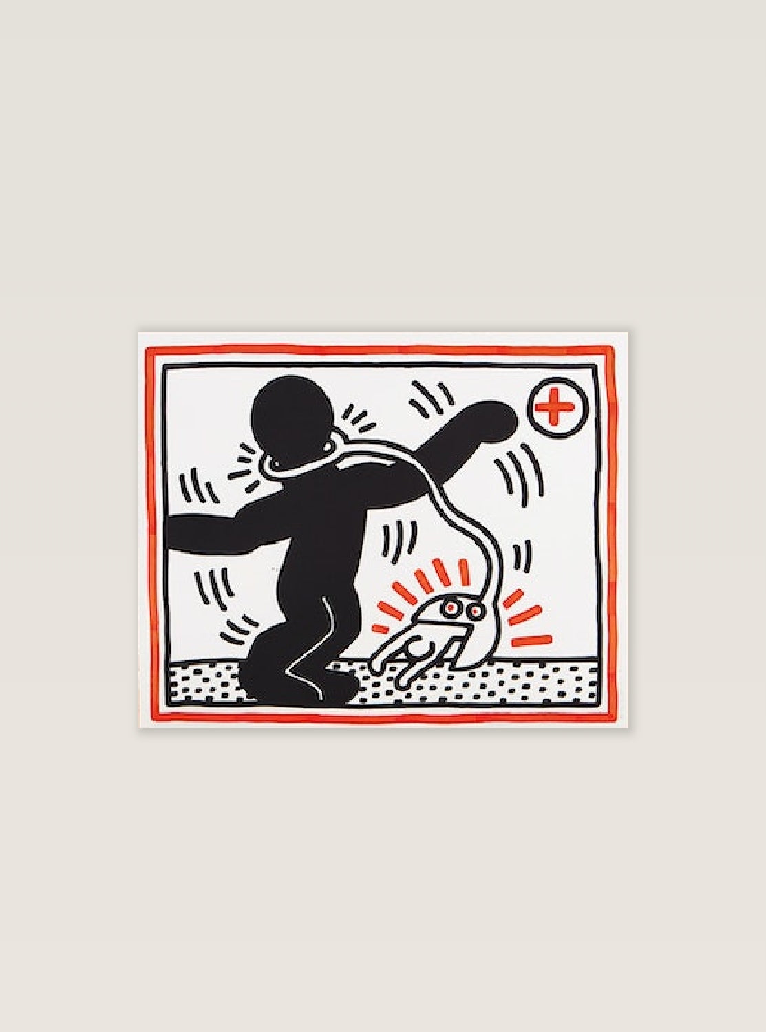 Keith Haring - Untitled (Free South Africa) (1985)