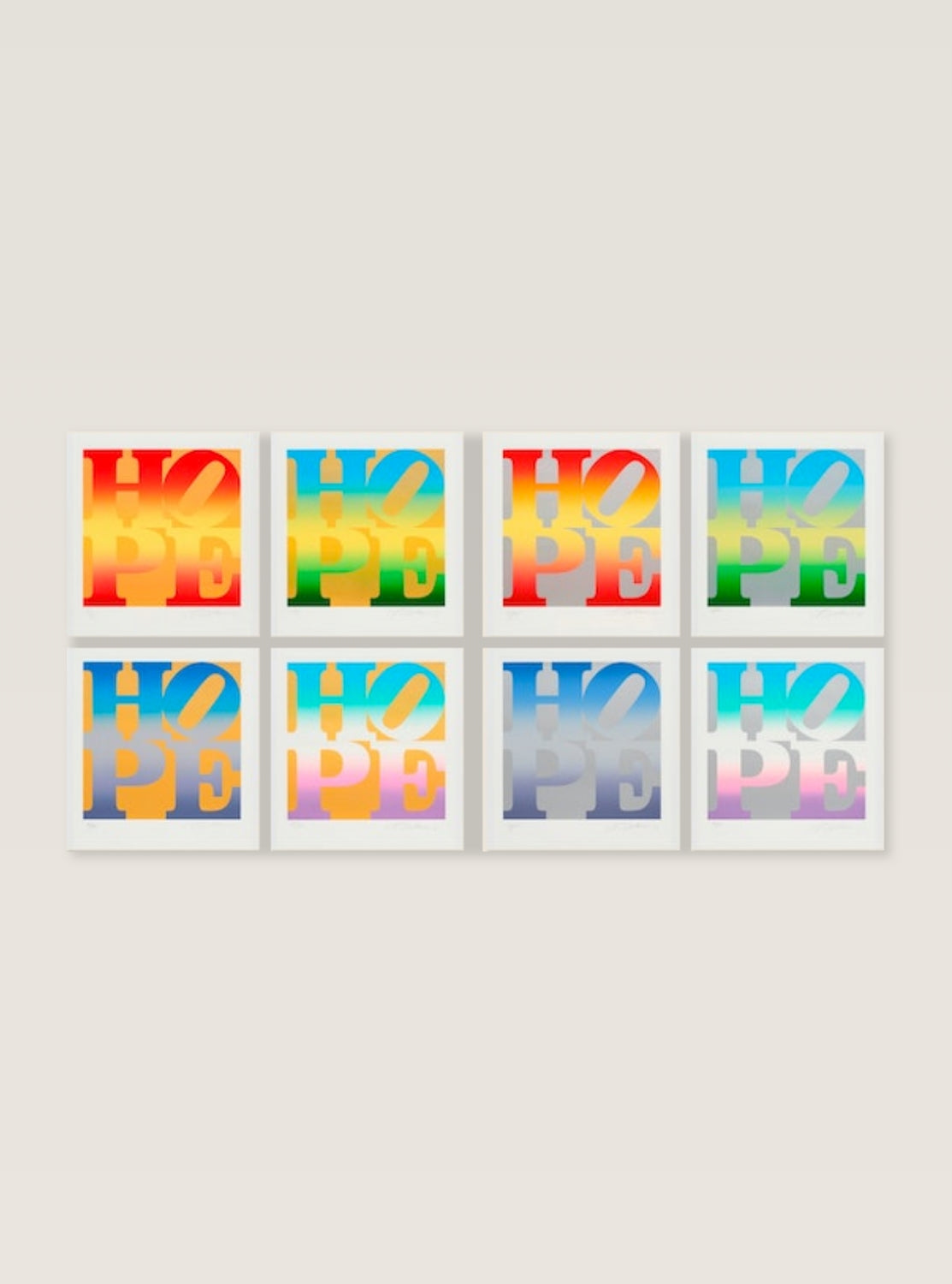 Robert Indiana - Four Seasons of Hope Gold and Silver (2012)