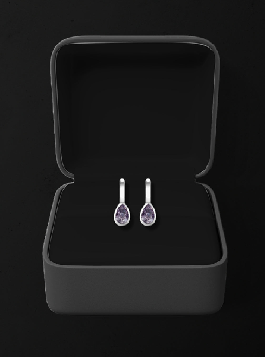 Fancy Intense Pink-Purple Diamanten-Duo in 0,52 & 0,51 Karat, Pear-Form