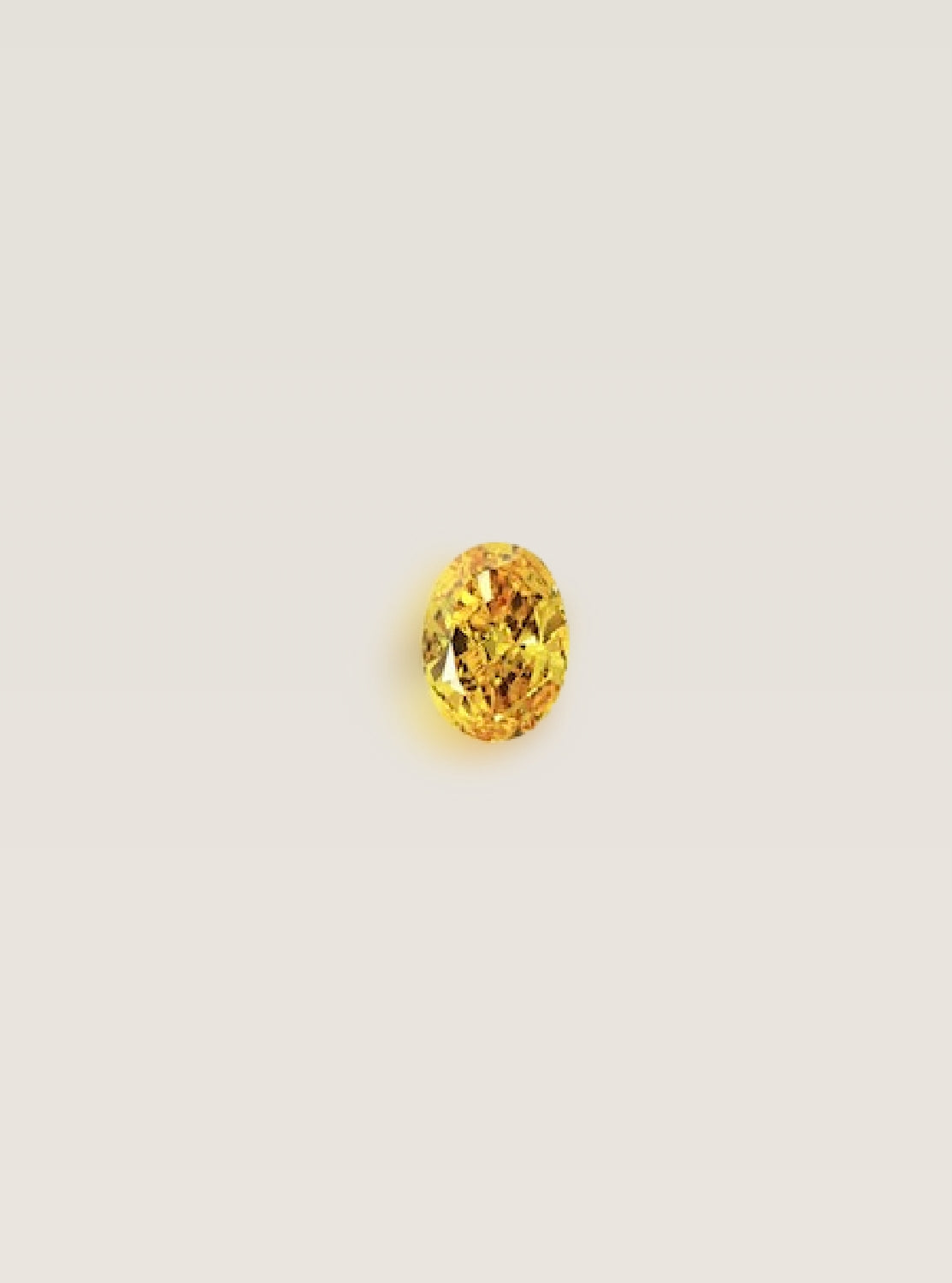 Oval 2.51 carat Fancy Vivid Orange-Yellow Diamond