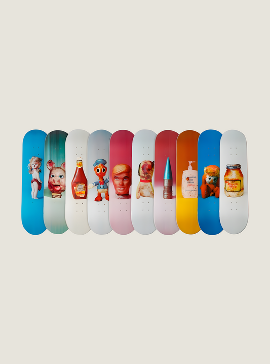 Paul McCharthy - Drei PROPO Skatedeck Sets mit Flight Case (2016)