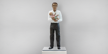 Stephan Balkenhol - Man with Child (2021)